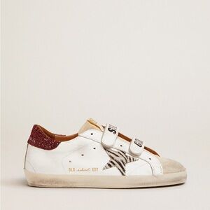 GGDB old school zebra star and burgundy glitter back